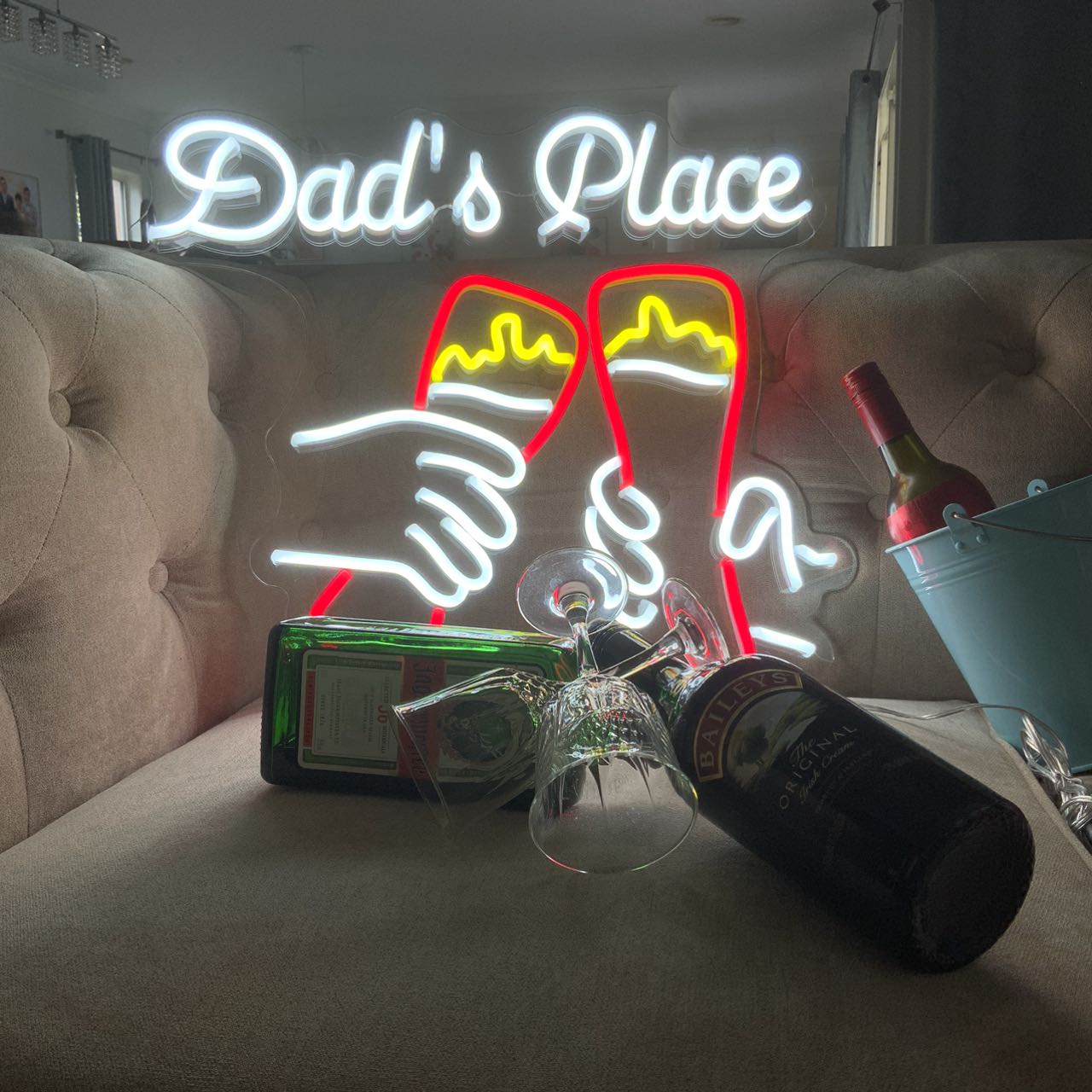 50% OFF Clearance Sale_Dad's place neon sign