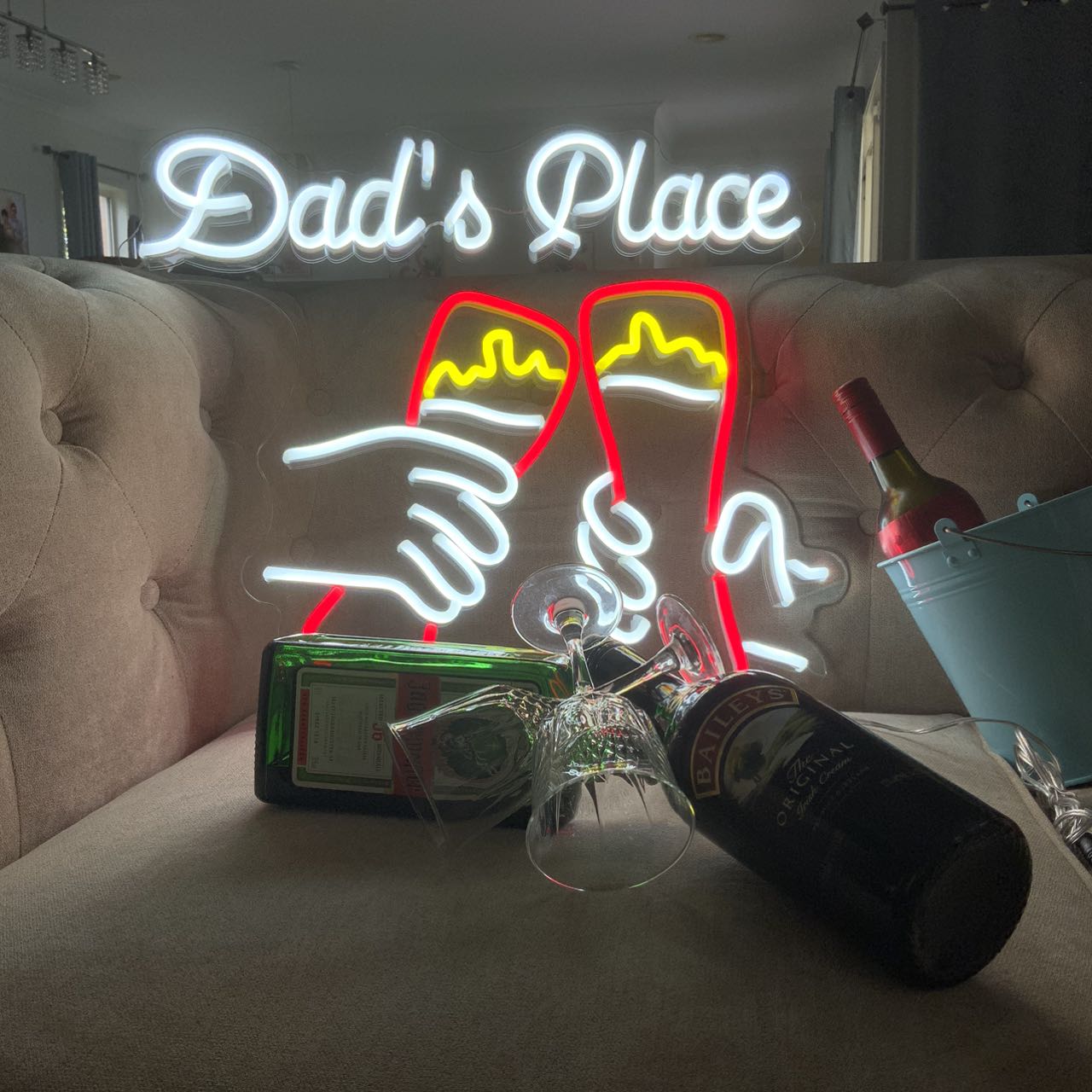 50% OFF Clearance Sale_Dad's place neon sign