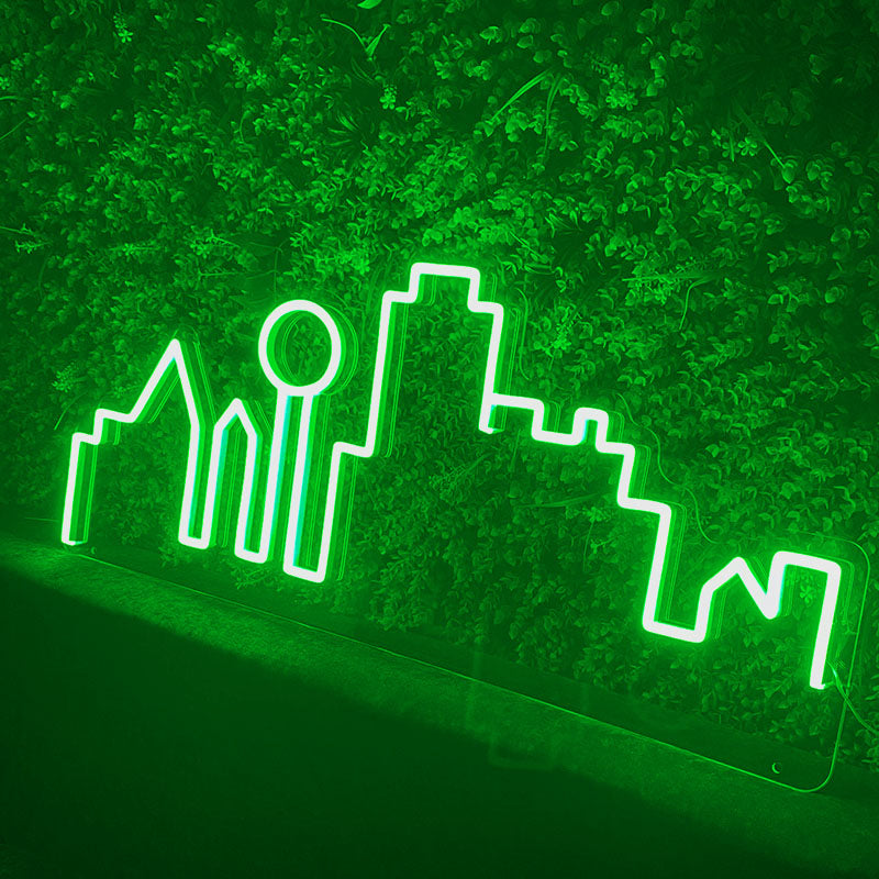 Dallas Skyline Neon Sign