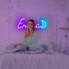 Customised Name +Moon Neon Light