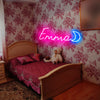 Customised Name +Moon Neon Light