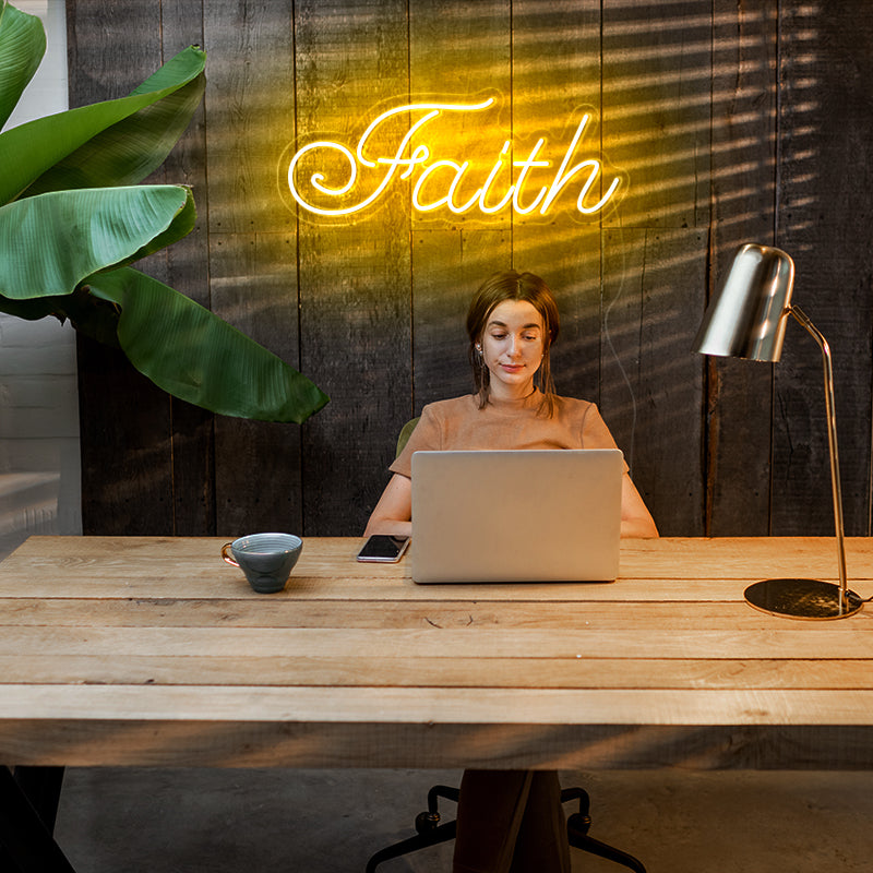 Faith neon light