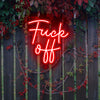 Outdoor Fuck Off neon light