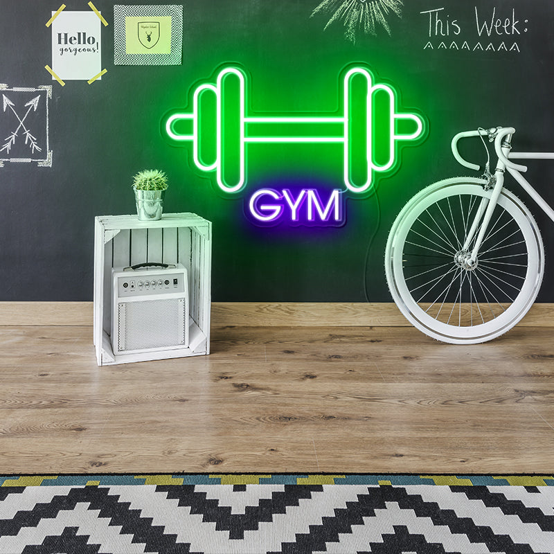 Dumbbell LED Neon Sign