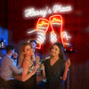Custom Text and Drinks Neon Bar Sign