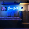 Have Faith neon wall art