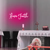 Have Faith neon wall art
