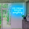 Ice Cream Solves Everything LED Neon Sign