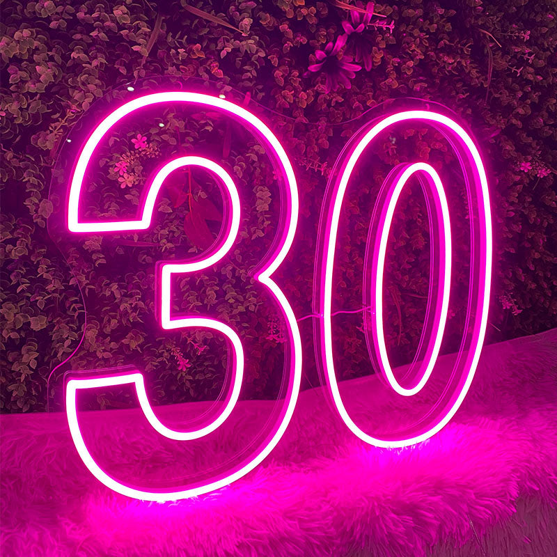 30th | Thirty Birthday LED Neon
