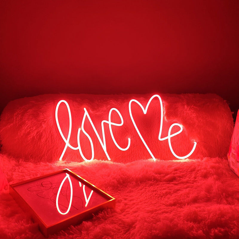 "Love Me " LED neon sign