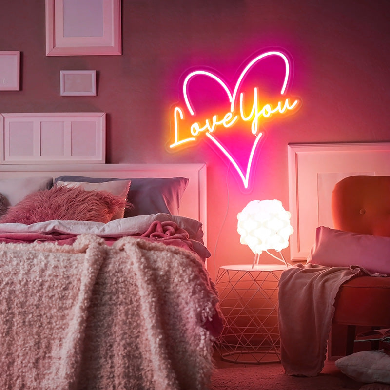 Custom Phrase In Heart neon sign