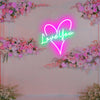 Custom Phrase In Heart neon sign