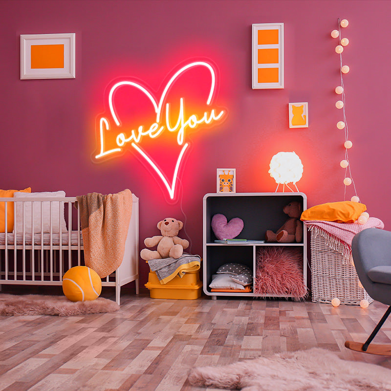 Custom Phrase In Heart neon sign