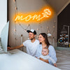 Mum &Carnation neon flower art