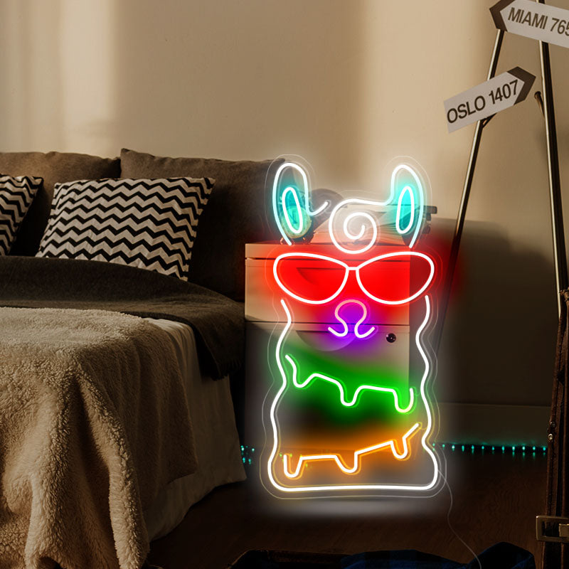 Alpaca personalized neon lights