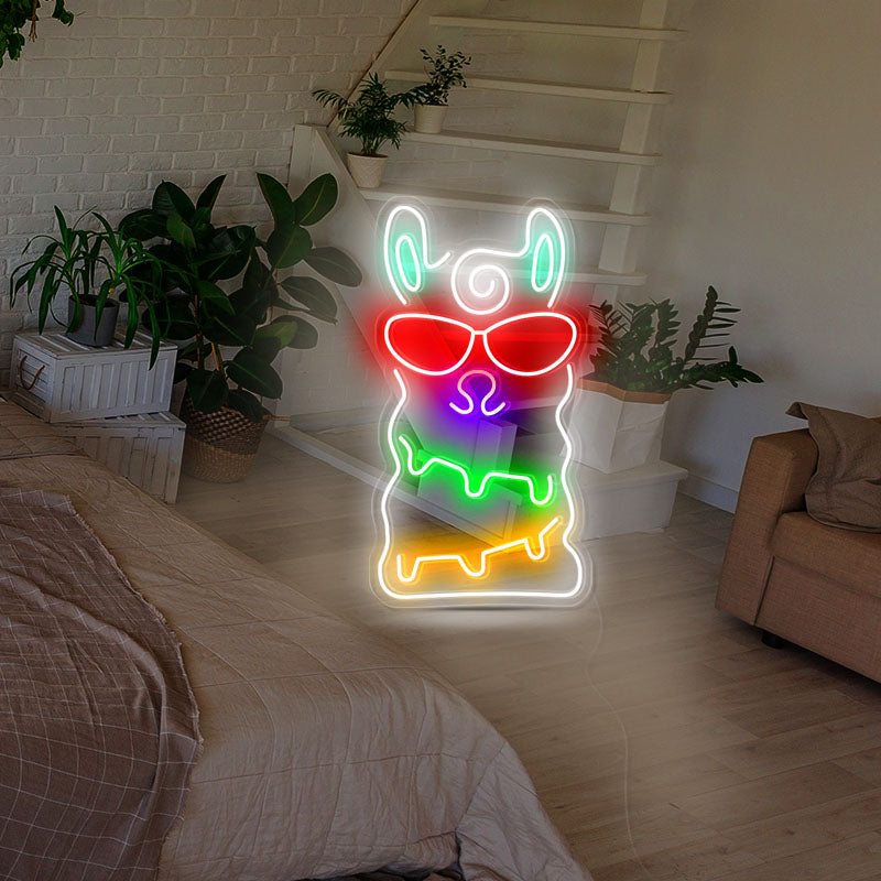 Alpaca personalized neon lights