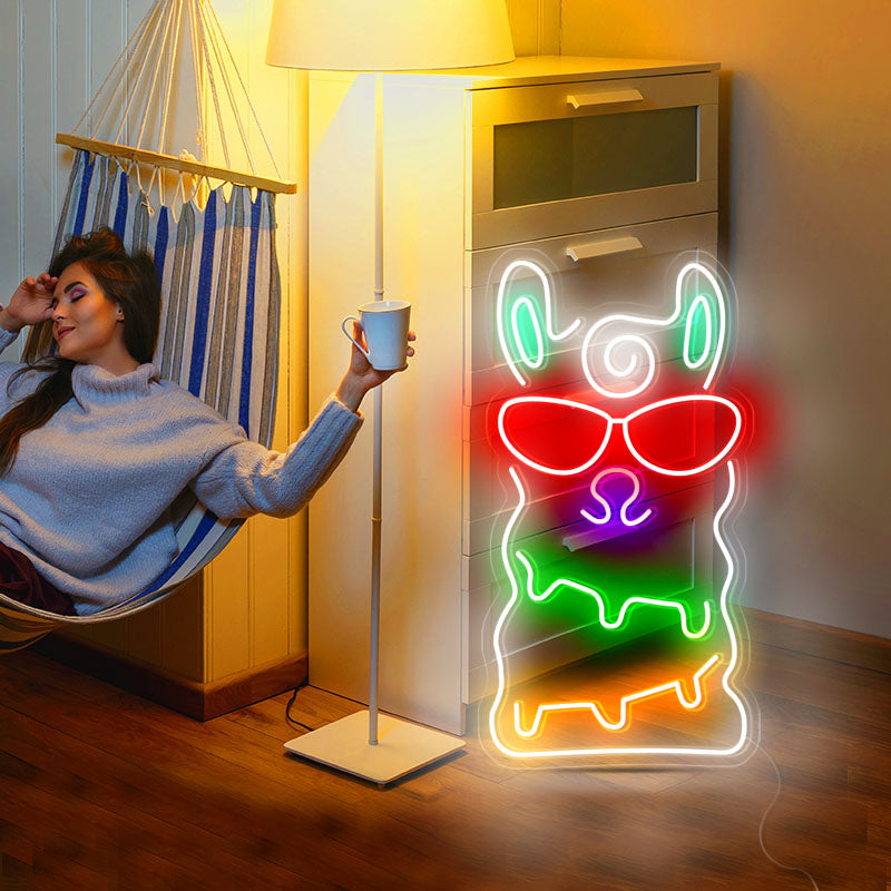 Alpaca personalized neon lights