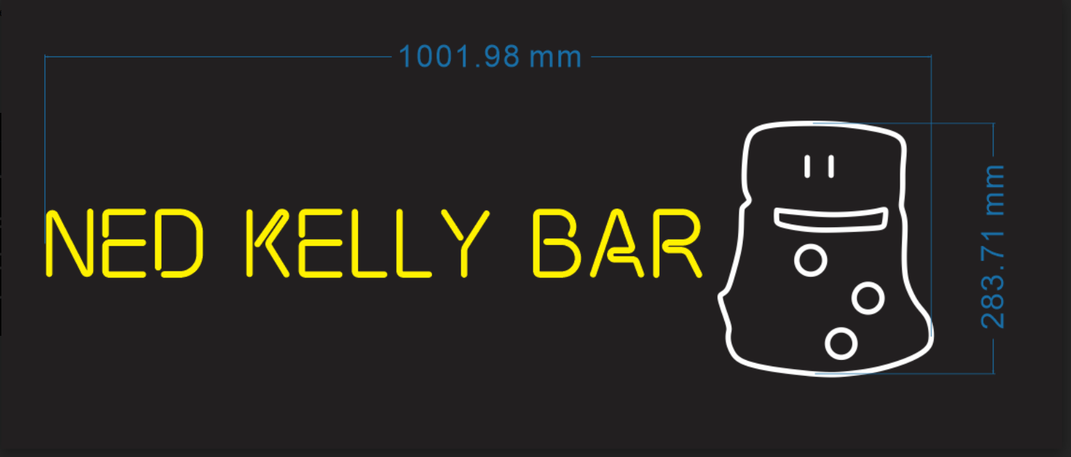 Design neon lights for customer