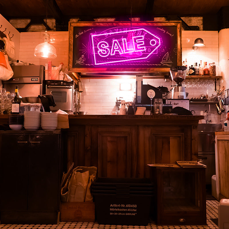 Price Tag Sale Neon Sign