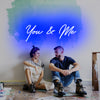 You & Me Wedding Neon Sign