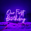 Our first birthday LED neon light
