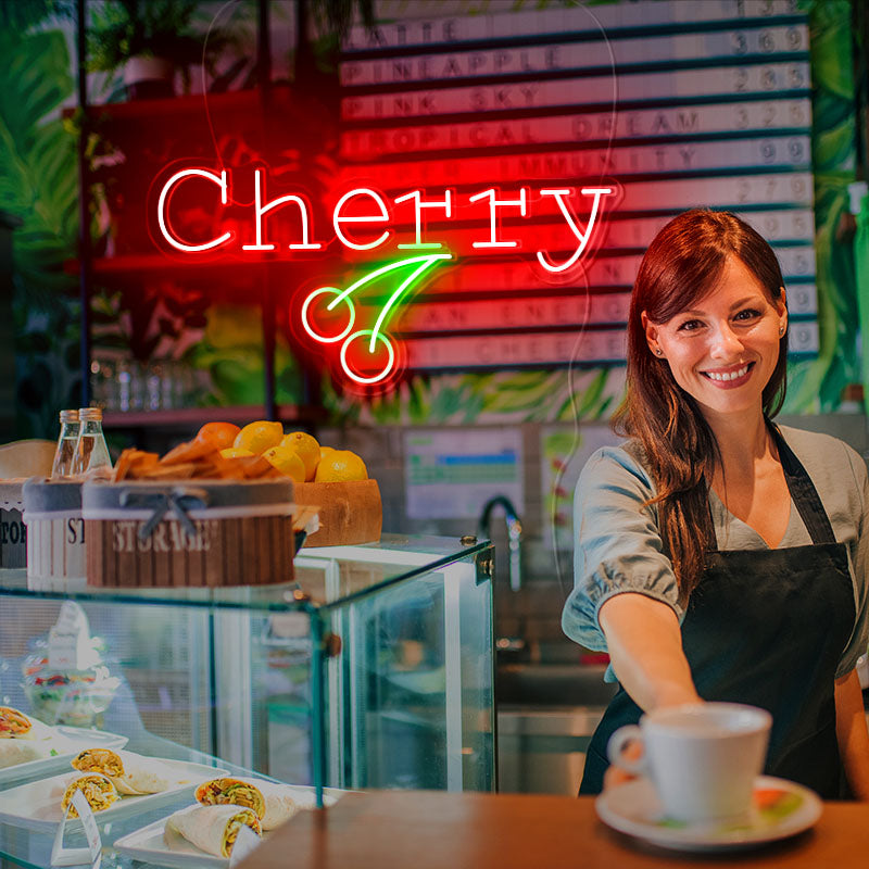 Cute Cherries neon lights