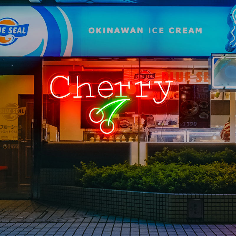 Cute Cherries neon lights