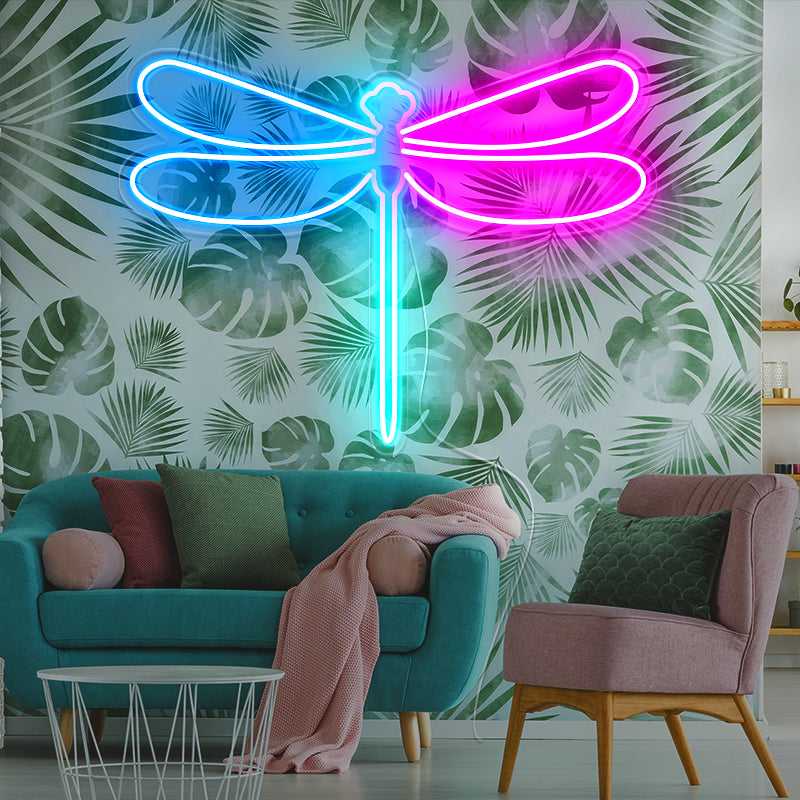 Dragonfly Neon Art