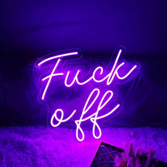 Fuck Off Neon Light for Sales|garden lighting sign