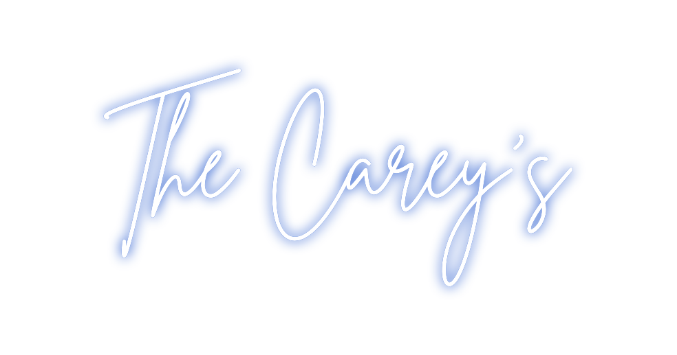 Custom neon sign The Carey’s