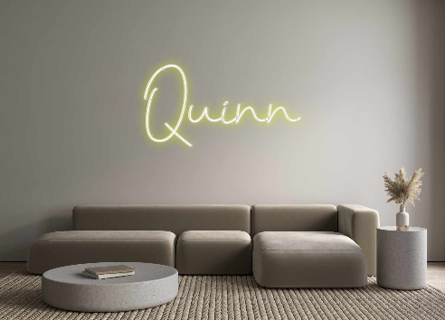 Custom neon sign Quinn