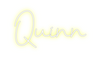 Custom neon sign Quinn
