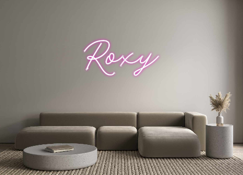 Custom neon sign Roxy