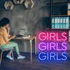 girls girls girls neon sign