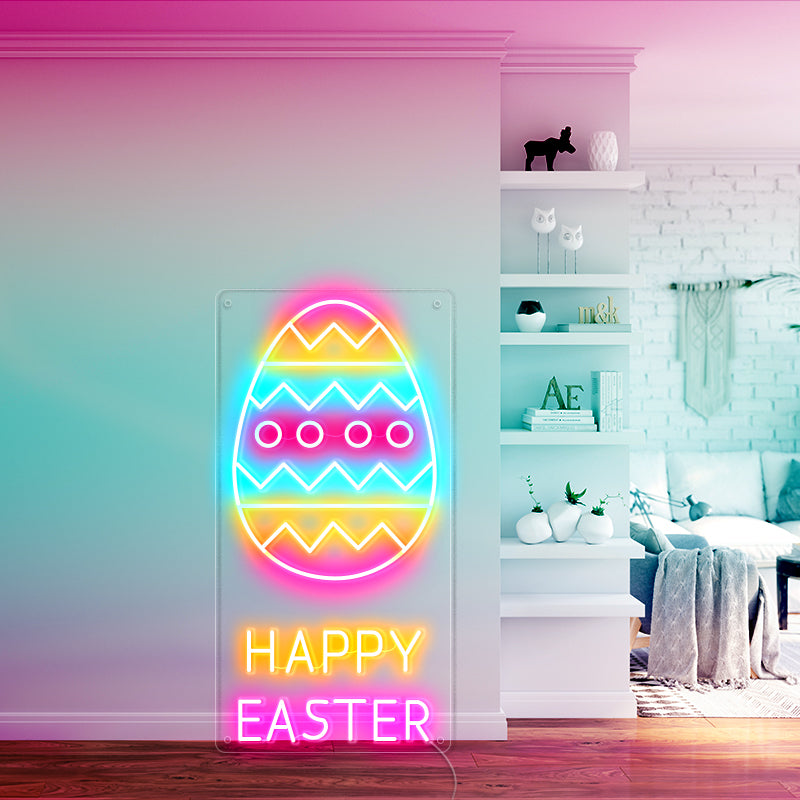 Happy Easter Eggs Neon | Custom Led Colorfull Neon Light Signs
