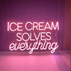 Ice Cream Solves Everything LED Neon Sign