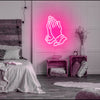 Praying Hands Neon Sign