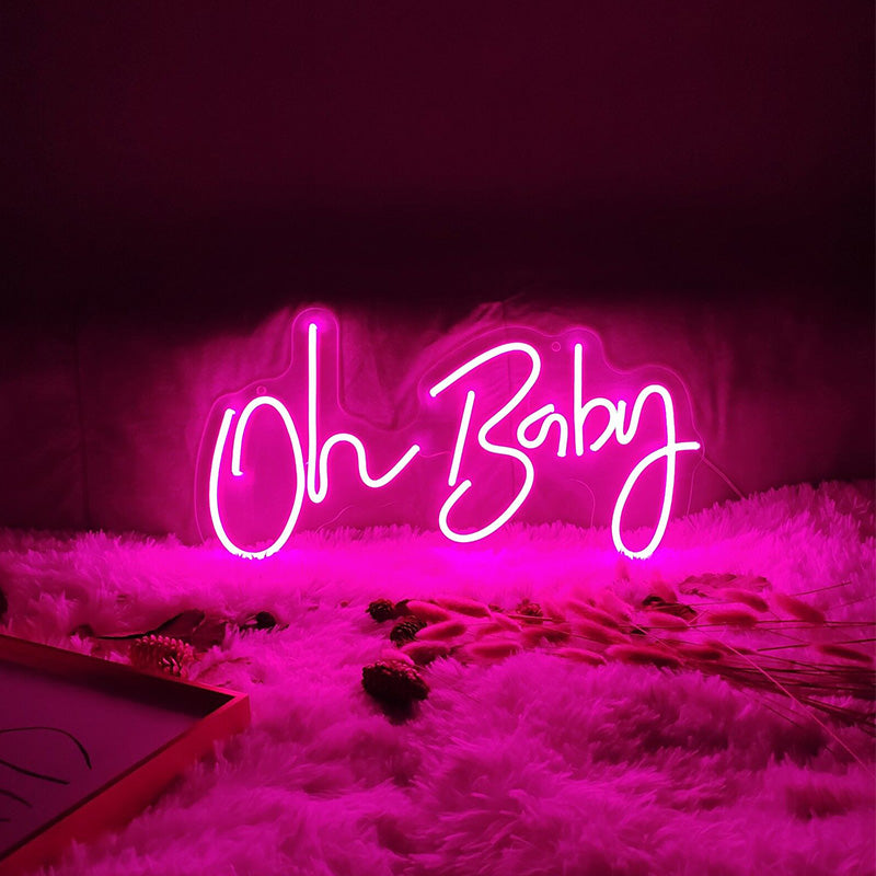 Oh Baby wall sign for kids room