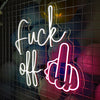 Personalised FUCK OFF neon