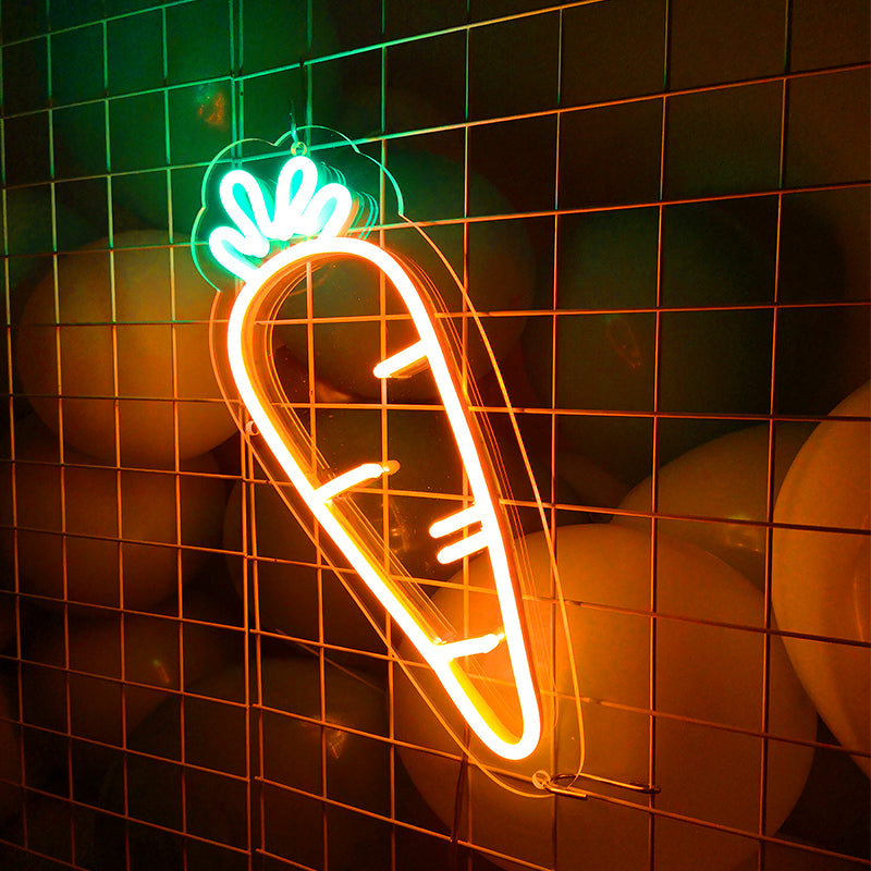 Cute Carrot Neon lights for kitchen