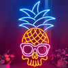 Pineapple Skull Neon Sign