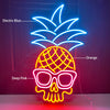 Pineapple Skull Neon Sign