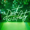'TIL Death DO US Party wedding neon sign