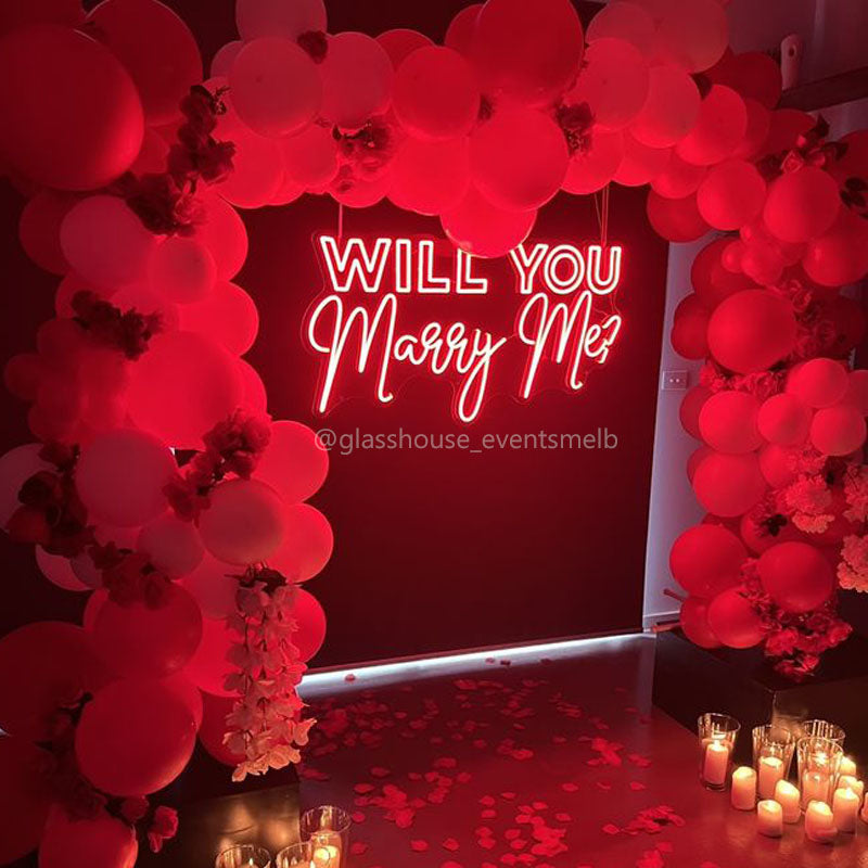 Will You Marry Me neon sign