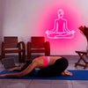 Beautiful Yoga Lotus Pose LED Neon Light