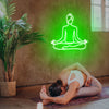 Beautiful Yoga Lotus Pose LED Neon Light